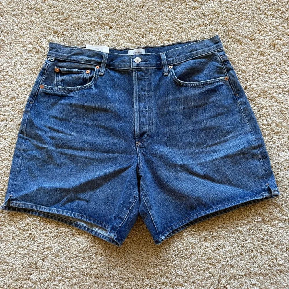 Citizens of Humanity Marlow Long Denim Shorts Womens Size 32 Amaretto NWT